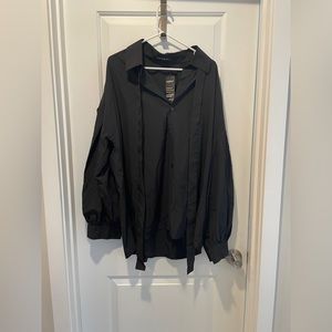 Men’s Black Button Down Shirt from Incerun